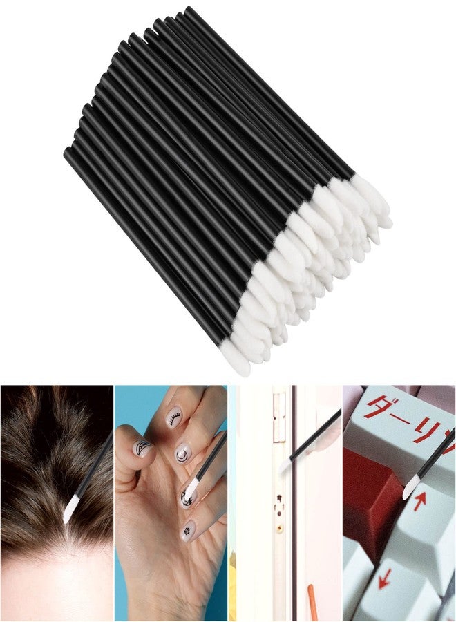 Tbestmax 300 Pcs Disposable Lip Brushes, Lipstick Lip Gloss Wands Applicator Tool Makeup Beauty Tool Kits - Black - Image 3